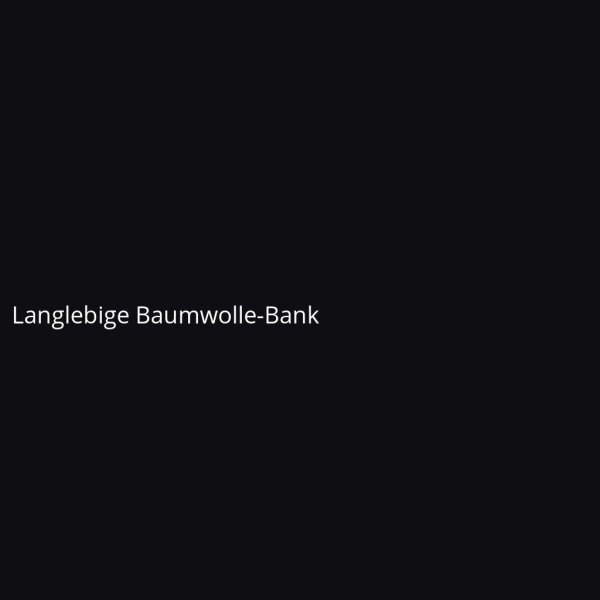 Langlebige Baumwolle-Bank