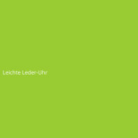 Leichte Leder-Uhr