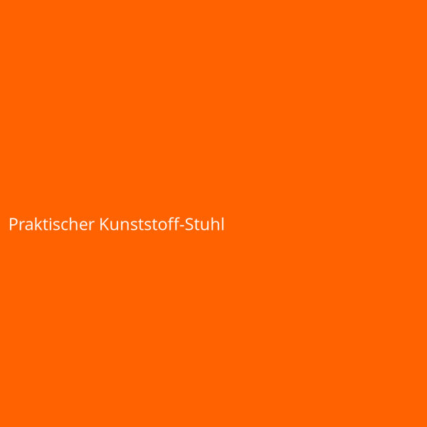 Praktischer Kunststoff-Stuhl