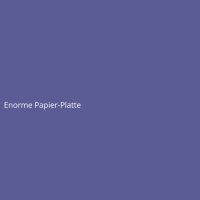 Enorme Papier-Platte